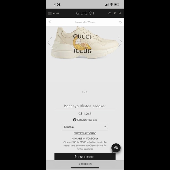 Gucci Women’s Rhyton Sneakers - Picture 2 of 6